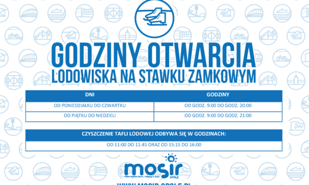 Cennik, godziny otwarcia i regulamin Lodowiska na Stawie Zamkowym- Zima 2018/2019